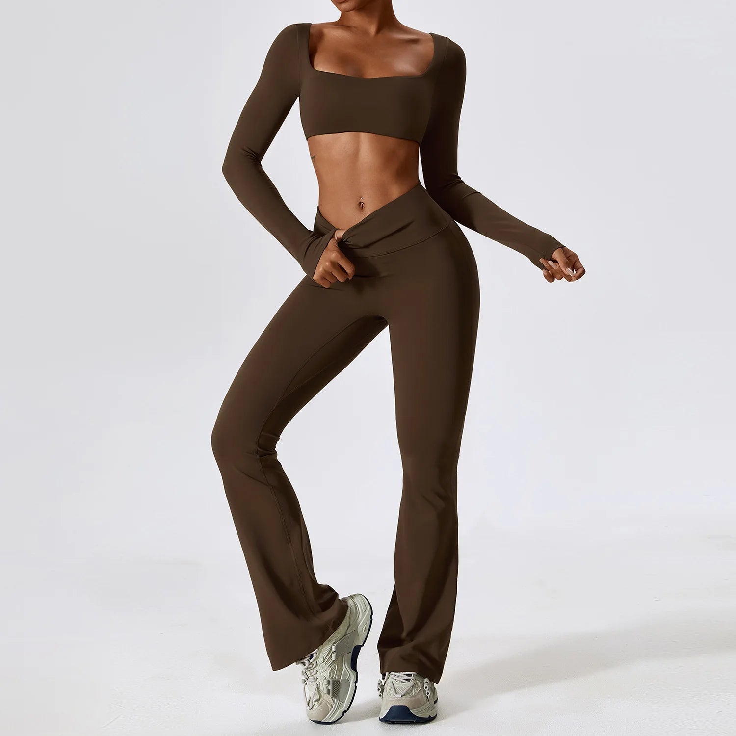 2pcs Seamless Yoga Set Women Sportswear Athletic Workout Clothes