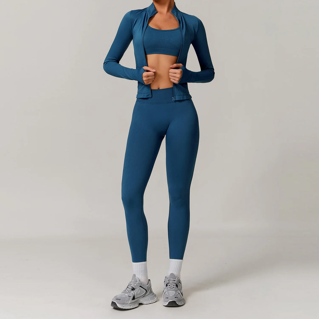 Sportswear Seamless Yoga Set 2/3PCS Gym Clothes Sportswear