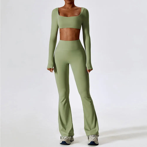 2pcs Seamless Yoga Set Women Sportswear Athletic Workout Clothes