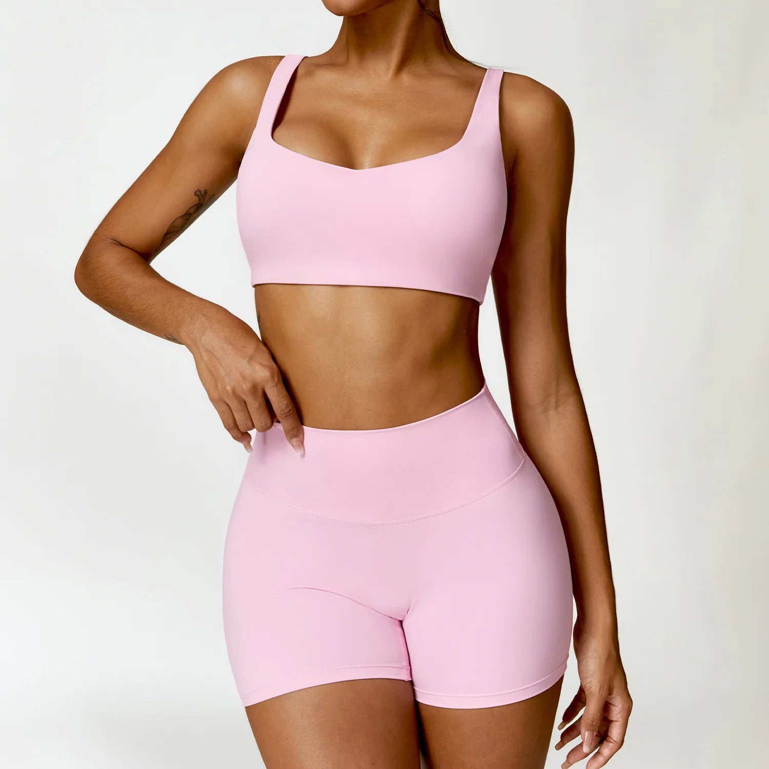 2pcs Women Yoga Set Gym Long Sleeve Seamless Sportswear Workout Clothes